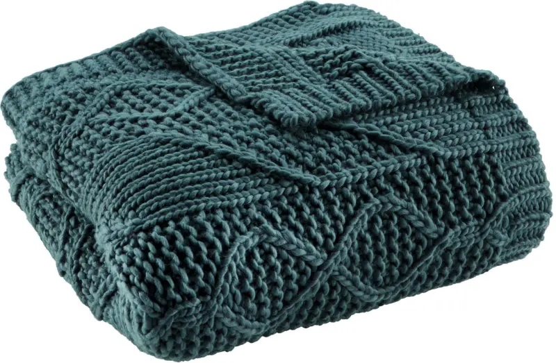 Kuscheldecke Saskia in Grün ca. 130x180 cm