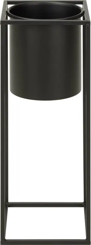 Übertopf Kiara aus Eisen in Schwarz