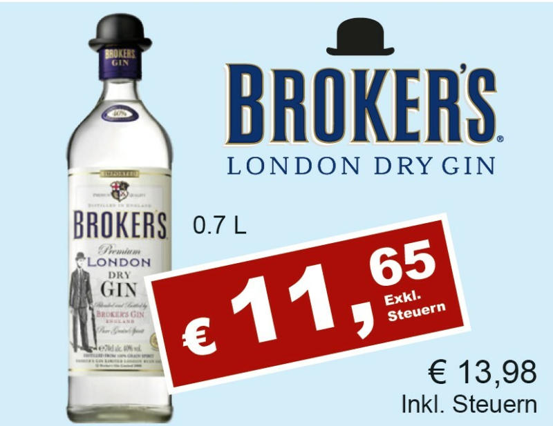 Brokers London Dry Gin
