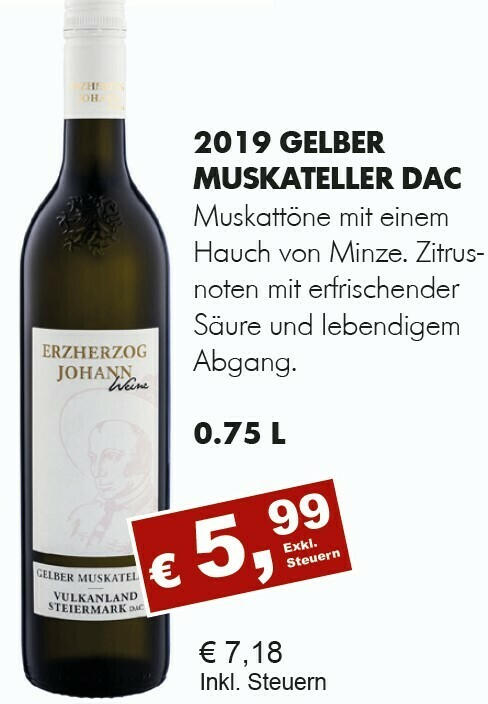 Gelber Muskateller DAC 2019