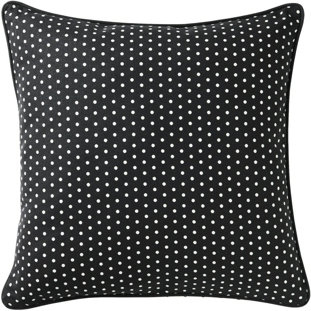 IKEA MALINMARIA Kissen dunkelgrau/weiß Punkte für nur € 4 statt € 8 ️