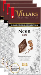 Tablette de chocolat Noir Café Villars, 3 x 100 g