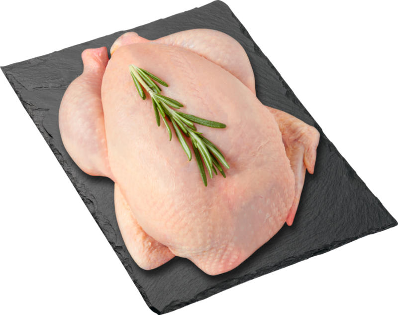 Denner Poulet, ganz, Schweiz, ca. 1100 g, per kg