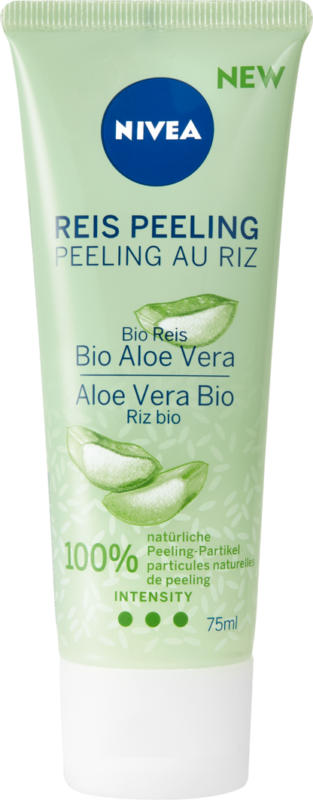 Nivea Reis Peeling Aloe Vera Bio , 75 ml