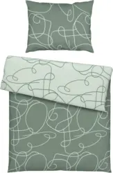 Bettwäsche Pure in Grün ca. 140x200cm