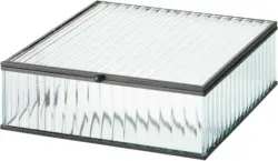 Dekobox Iron in Klar/Schwarz