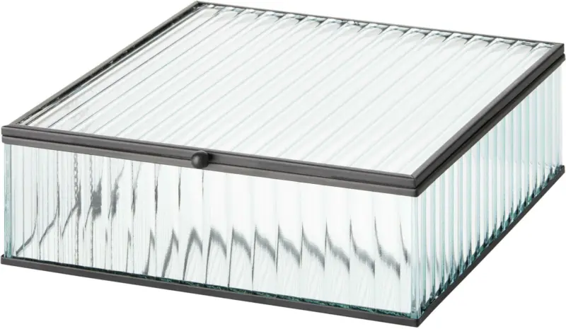 Dekobox Iron in Klar/Schwarz