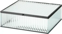 Dekobox Iron in Klar/Schwarz