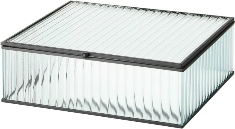 Dekobox Iron in Klar/Schwarz