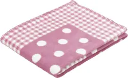 Babydecke Ibena in Rosa ca. 75x100cm
