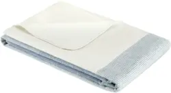 Wohndecke Salerno in Blau/Weiß ca. 140x200 cm