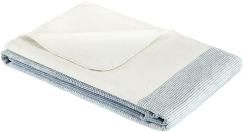 Wohndecke Salerno in Blau/Weiß ca. 140x200 cm