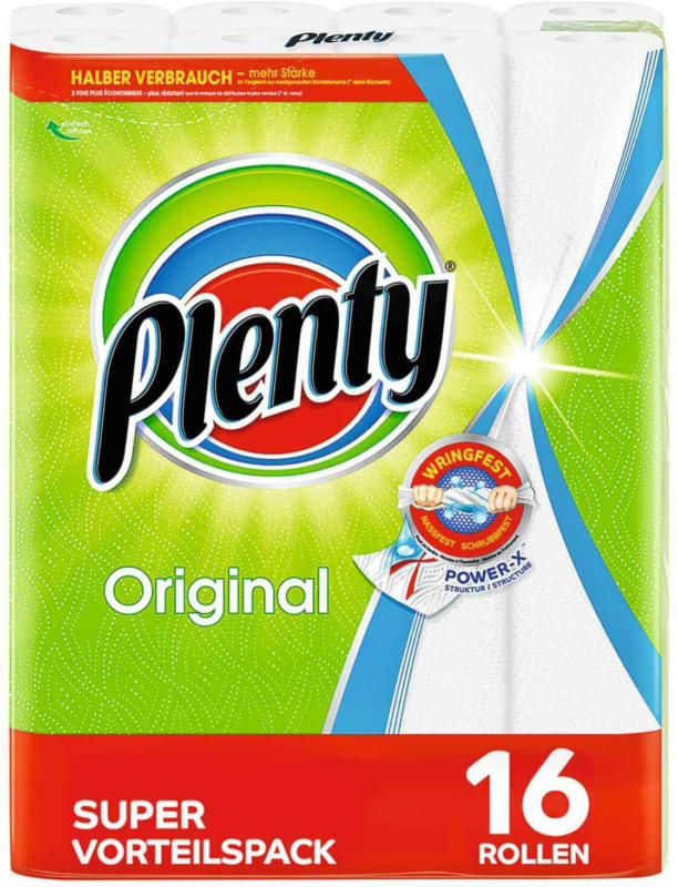 Plenty Carta da cucina Original White 16 rotoli -