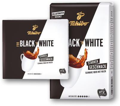 TCHIBO BLACK AND WHITE 2X250G