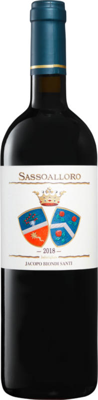 Jacopo Biondi Santi Sassoalloro Rosso Toscana IGT, 2018, Toskana, Italien, 75 cl