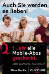 Quickline-Shop localnet 1 Jahr alle Mobile-Abos geschenkt. - al 31.07.2021
