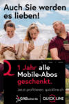 Quickline-Shop Expert Senn 1 Jahr alle Mobile-Abos geschenkt. - al 31.07.2021