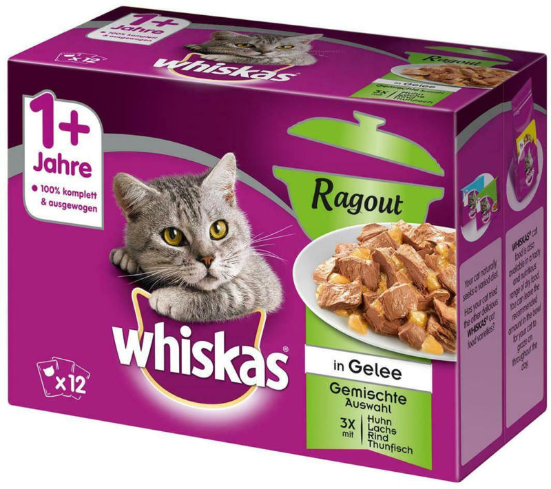 Whiskas Frischebeutel Ragout Gemischte Auswahl 1+