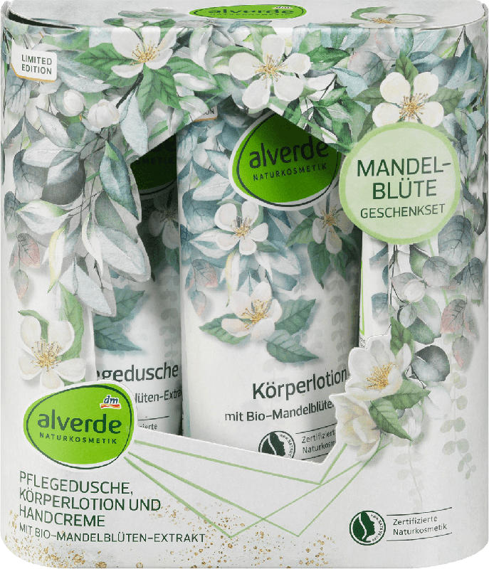 alverde NATURKOSMETIK Geschenkset Mandelblüte 3tlg.