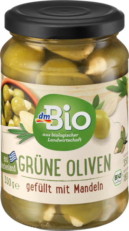 dmBio grüne Oliven mit Mandeln