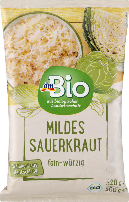 dmBio Mildes Sauerkraut fein-würzig