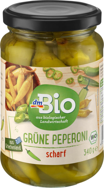 dmBio Antipasti grüne Peperoni