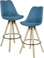 mömax Barhocker - Set 'WL6.031' , 2-er Set , petrol