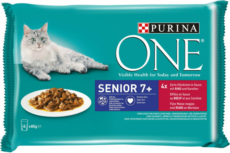 Purina ONE Senior Boeuf 4x85g