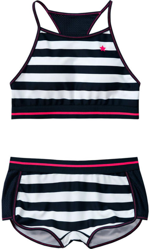 Mädchen Bikini im sportlich-maritimen Look (Nur online)