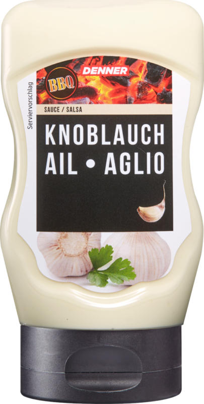 Denner BBQ Sauce Knoblauch , 270 g