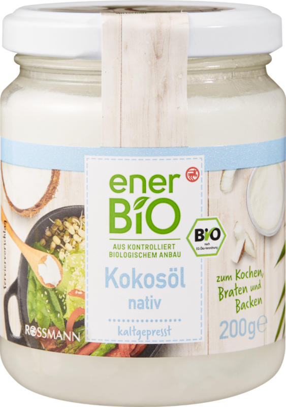 Huile de coco vierge enerBiO, 200 g