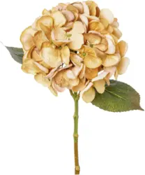 Kunstpflanze Hortensie in Orange