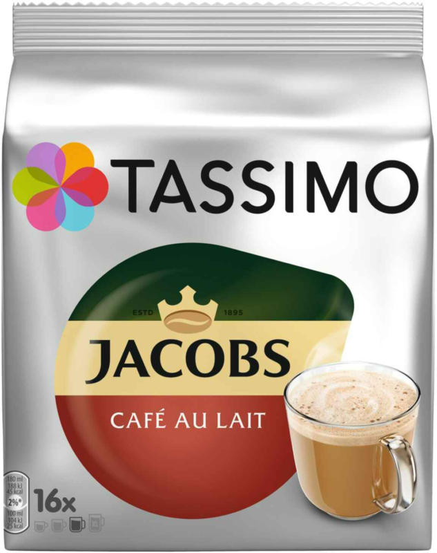 Tassimo Jacobs Café au Lait 16 Kapseln 184 g -