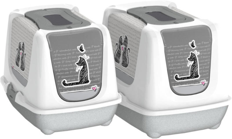 Moderna Toilettes pour chats TrendyCat Cats in Love, 50x39.5x37.5cm