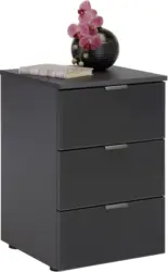 Nachtkästchen in Graphitfarben