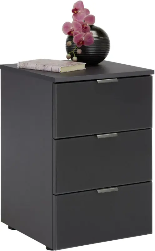 Nachtkästchen in Graphitfarben