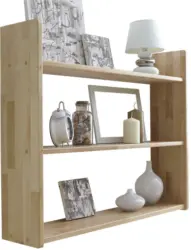 Wandregal 'Simone', aus Buche, buchefarben