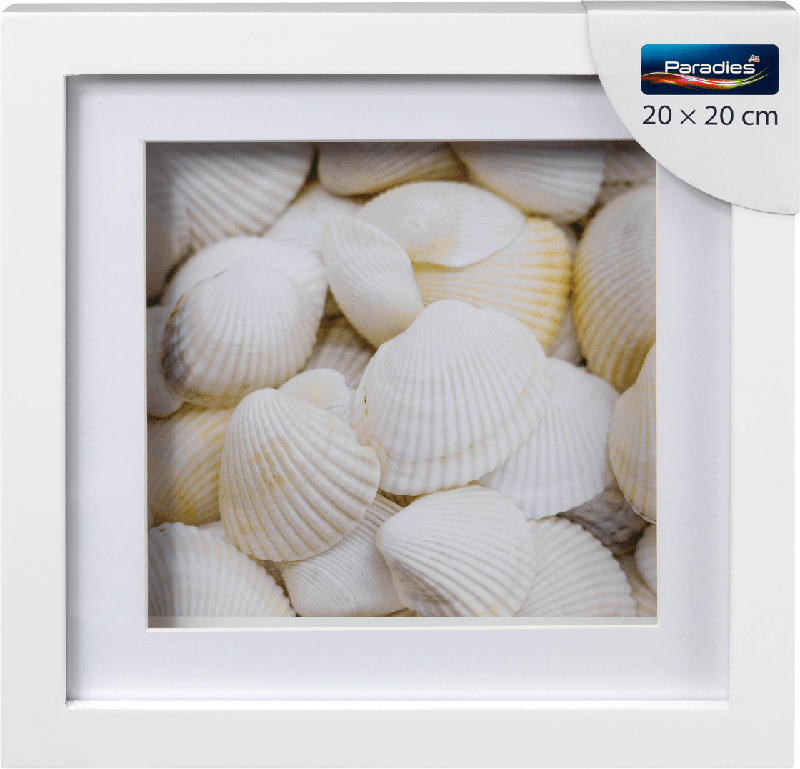 Paradies FSC Quadrat Bilderrahmen 20x20cm weiß
