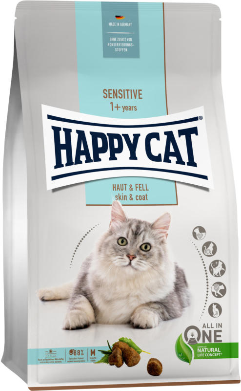 Happy Cat Trockenfutter Sensitive Haut & Fell 1.3kg