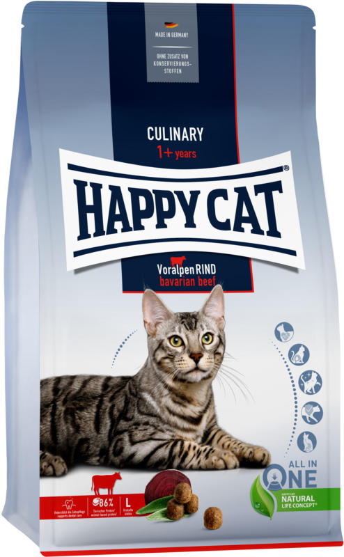 Happy Cat Croquettes Culinary Boeuf des Préalpes 1,3kg