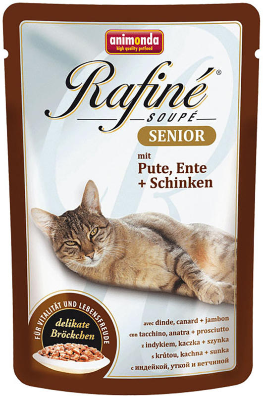animonda Rafiné Soupé Senior Pute, Ente & Schinken 100g