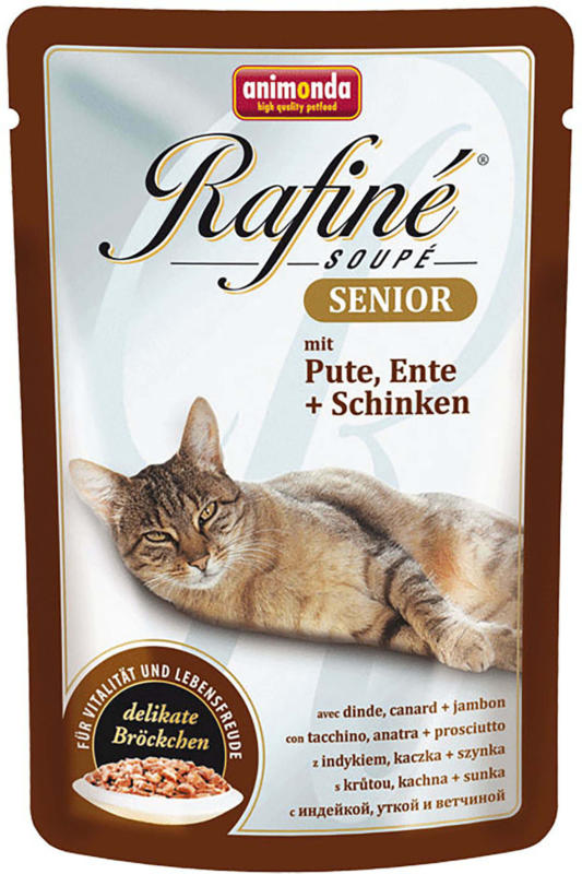 animonda Rafiné Soupé Senior Pute, Ente & Schinken 12x100g