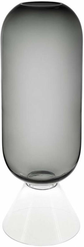 Vase Flock Rauchglas H: 80 cm