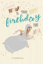 Glückwunschkarte Birthday