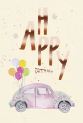 Glückwunschkarte Birthday