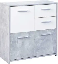 Kommode 'Nicolus' , grau, weiß