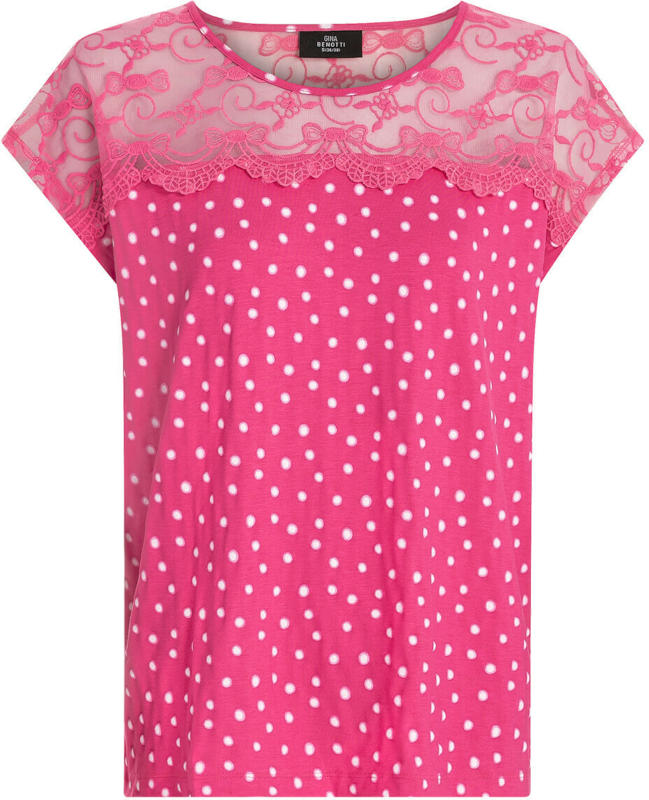 Damen T-Shirt mit Spitze (Nur online)