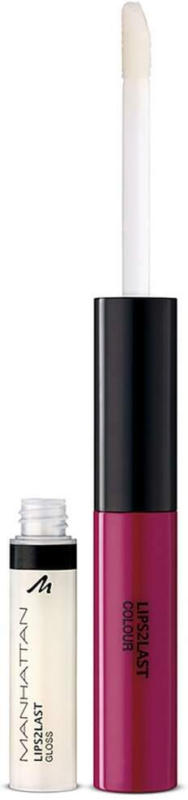 MANHATTAN Cosmetics Lipgloss Lips 2 Last Colour & Lipgloss Pink Berry 46T