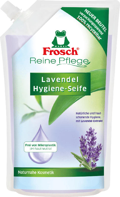 Frosch Flüssigseife Lavendel, Hygiene-Seife, Nachfüllpack