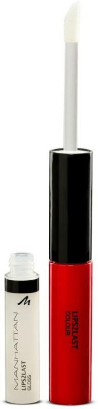 MANHATTAN Cosmetics Lipgloss Lips 2 Last Colour & Lipgloss Perfect Red 44Q